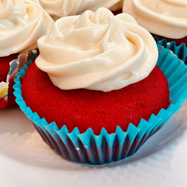 Red Velvet Cupcakes with Cream Cheese Frosting The Step Stool Chef