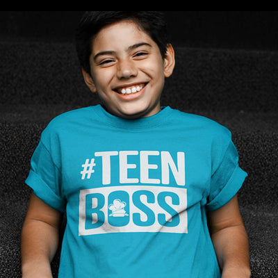 Teen Boss T-Shirt - Step Stool Chef | Empowering Kids As Leaders In The Kitchen